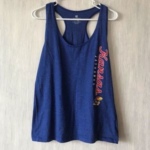University of Kansas Jayhawks racer back tank top